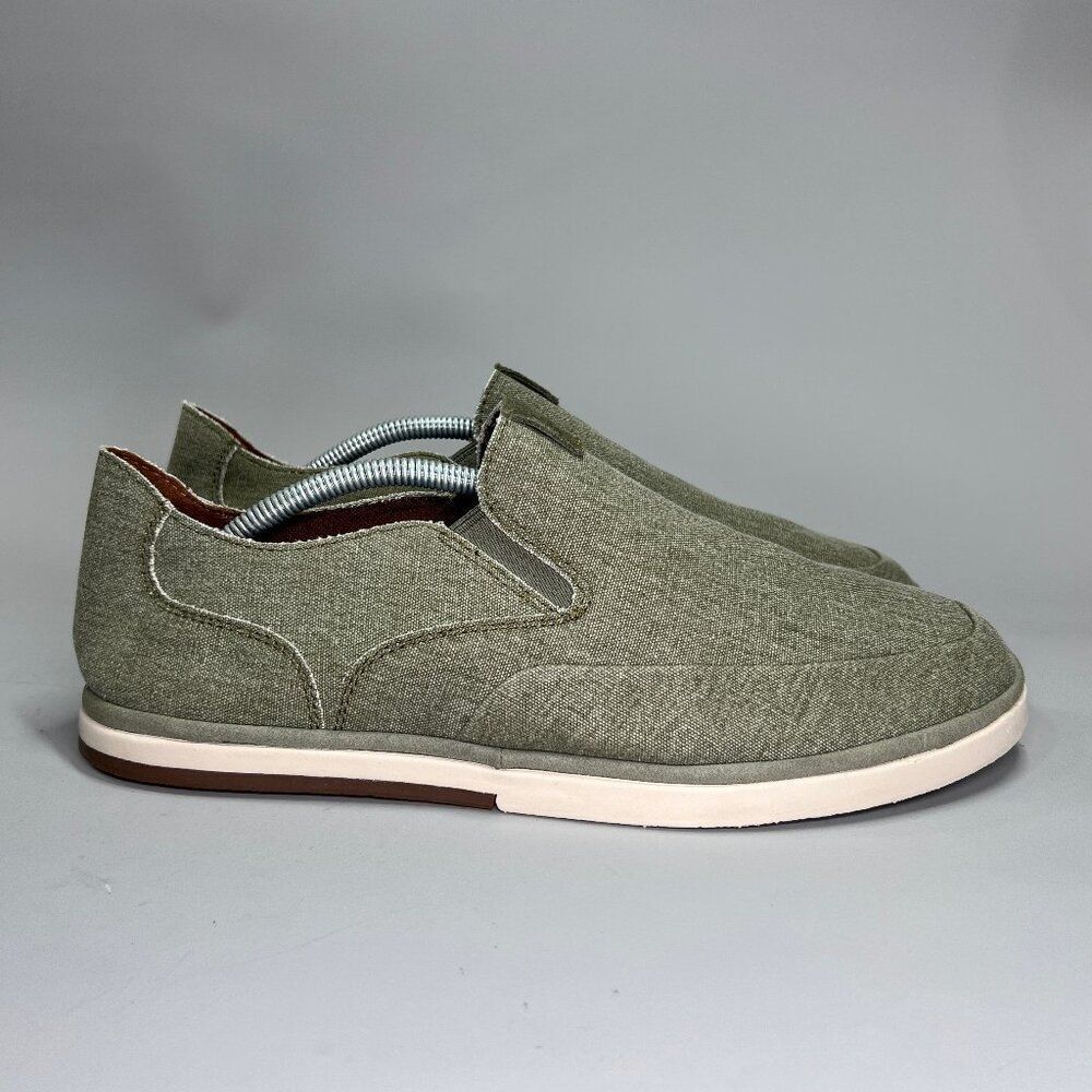 Rockport Austyn Loafers Men's Size 10 Green Canvas Casual Slip On Comfort Shoes